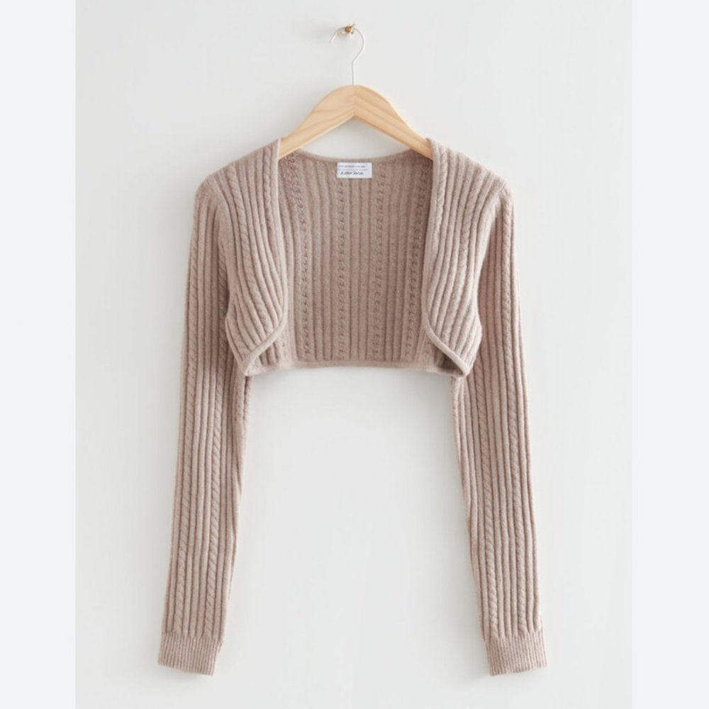 & OTHER STORIES Knitted Bolero Cardigan - Size Medium